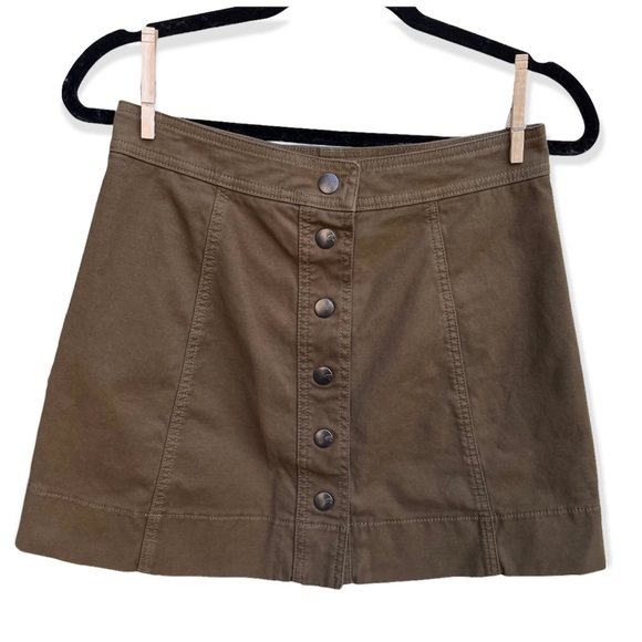 Madewell Metropolis Snap Skirt Sz 4 - Picture 1 of 11